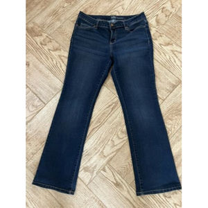 Soho Jeans Womens size 12 Blue Curvy Bootcut Stretch Denim New York Dark
